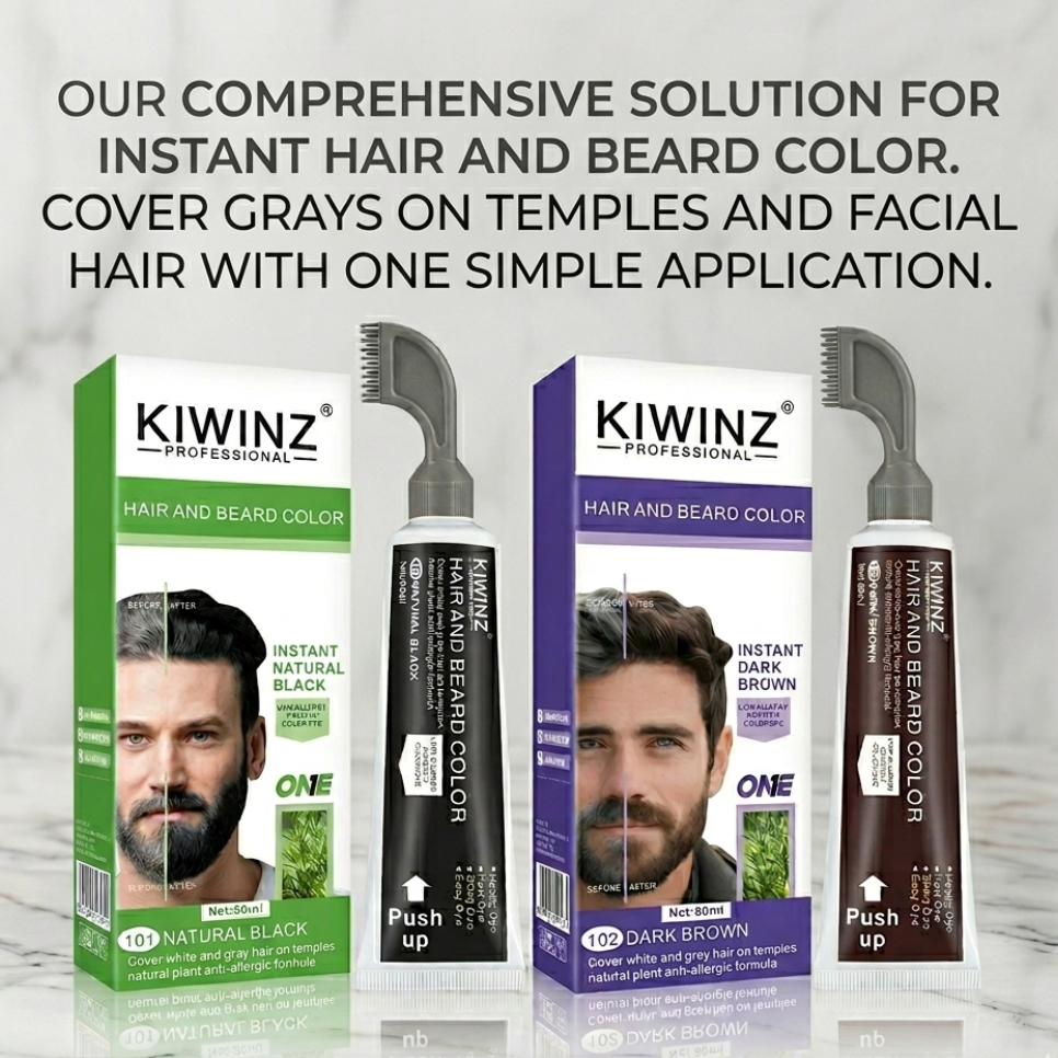 Kiwinz Professional Hair & Beard Color Tube - 80ML