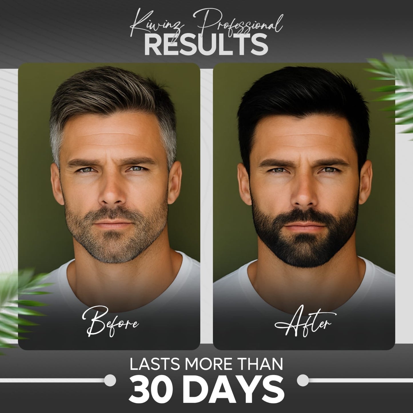 Kiwinz Hair Color Shampoo For Men | 5-in-1 | 200ML
