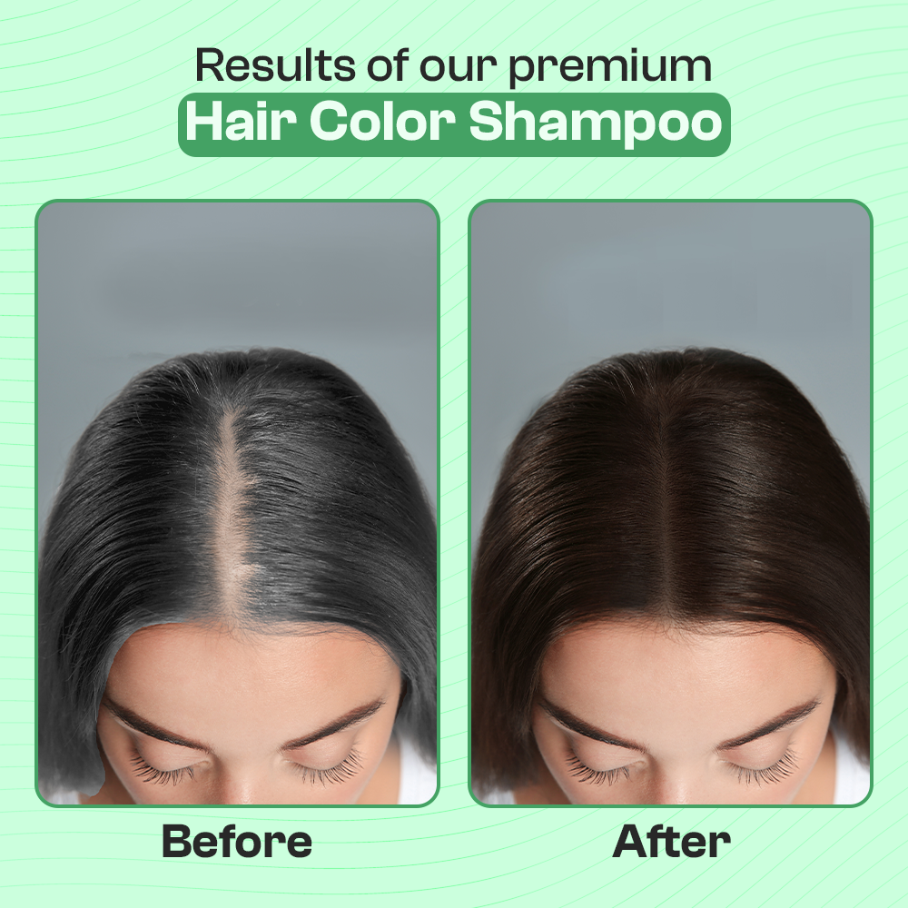 Kiwinz Hair Color Shampoo Sachet Packets For Men & Women