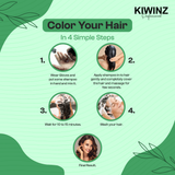 Kiwinz Hair Color Shampoo For Men Hair and Beard