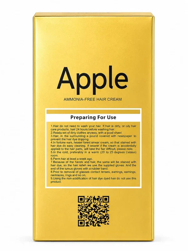 GOLD Apple Ammonia-Free Hair Color 500MLX2 (1000ML)